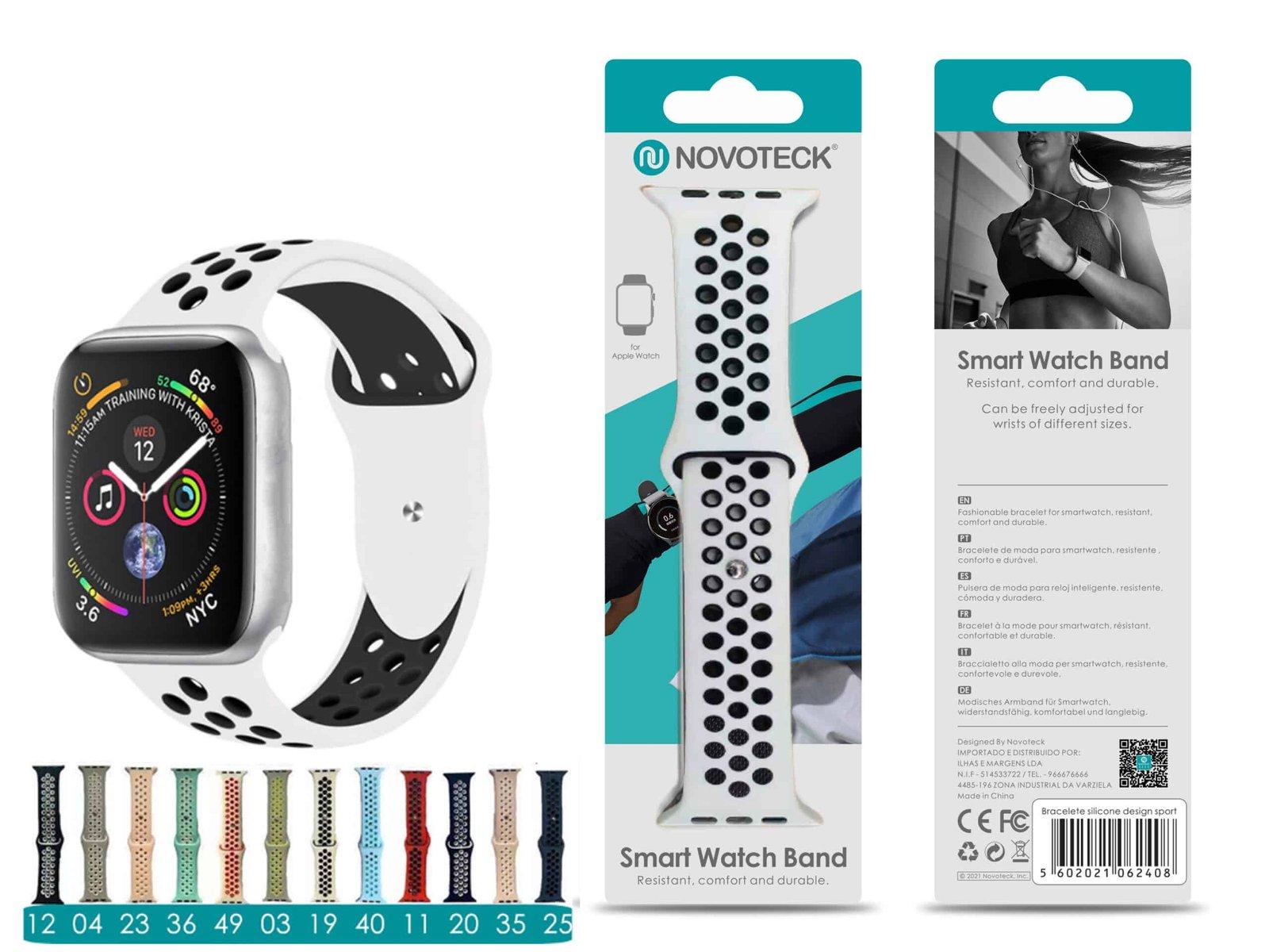 Bracelete Silicone Para Apple Watch Desgin Sport