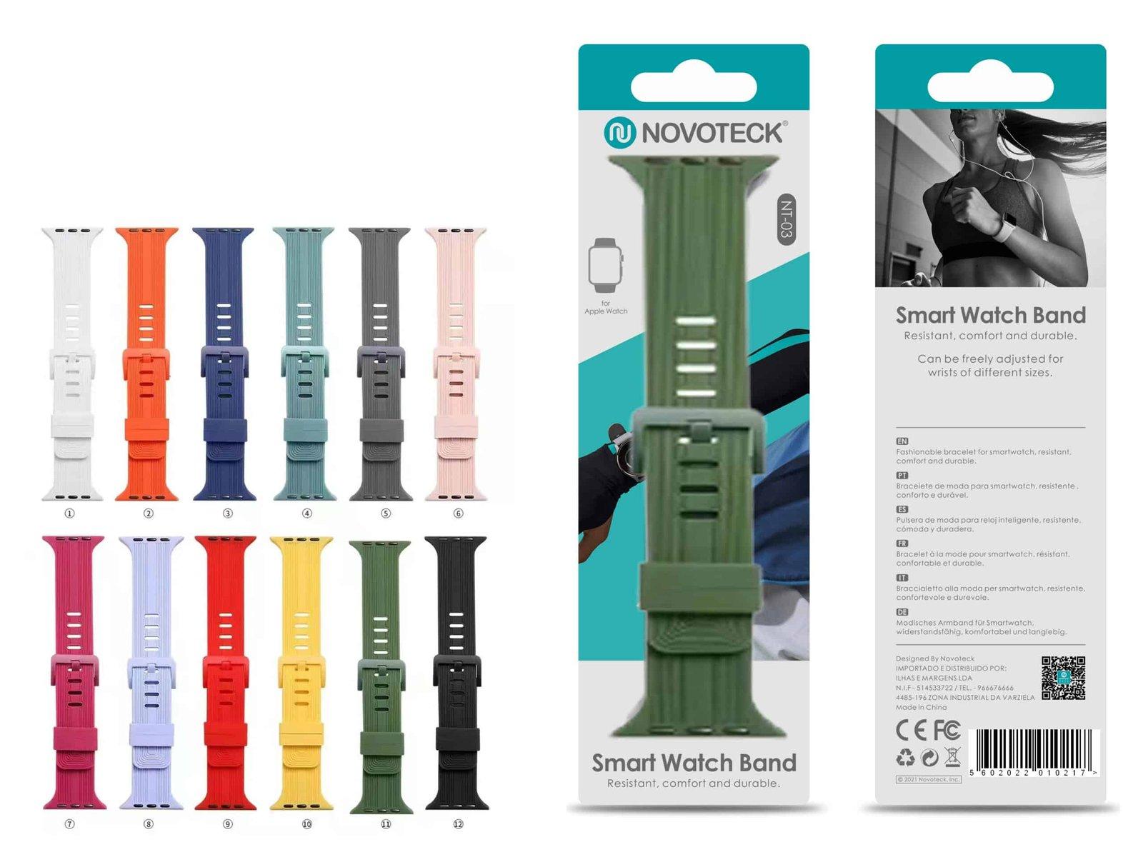 Bracelete Silicone Design Liso Para AppleWatch