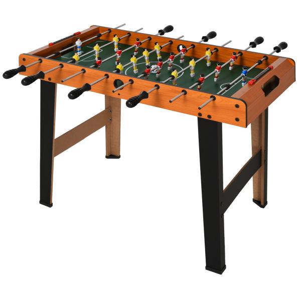 Mesa de matraquilhos com 22 jogadores incluídos 84,5x40x61,2 cm Cor Madeira e Preto