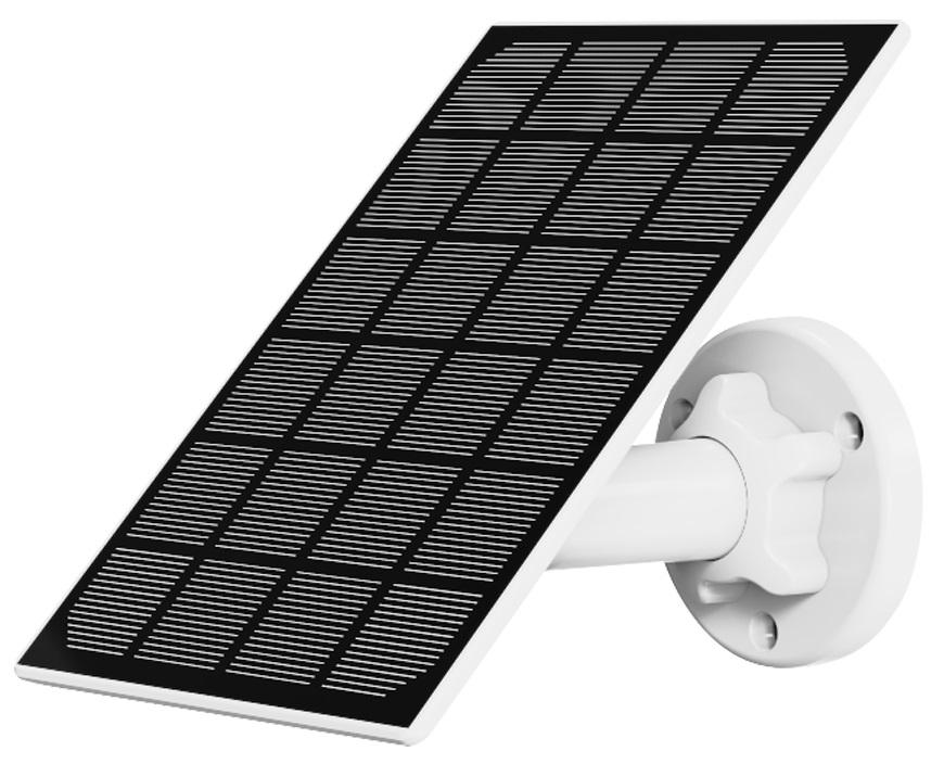 Painel Fotovoltaico Monocristalino p/ Câmaras IP a Bateria (5V microUSB) 170x120mm - NIVIAN