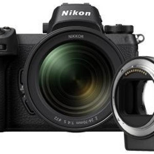 Câmara Z6 24.5MP 4K + Adaptador FTZ + Objetiva 24 - 70mm F4 (Preto) - NIKON