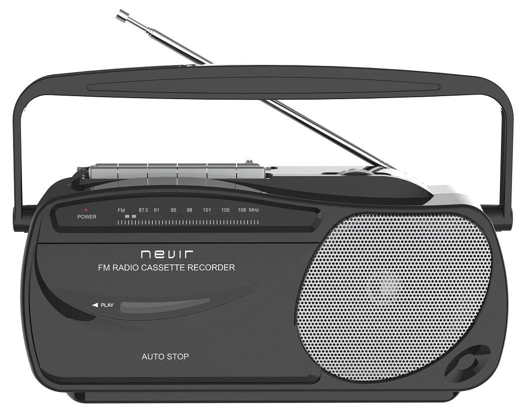 Rádio FM Portátil c/ Leitor Cassete - NEVIR
