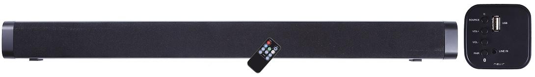 Barra de Som SOUNDBAR 10W RMS Bluetooth2.0, USB e AUX c/ Comando - NEVIR