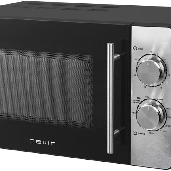 Microondas 20L 700W (Preto/Inox) - NEVIR