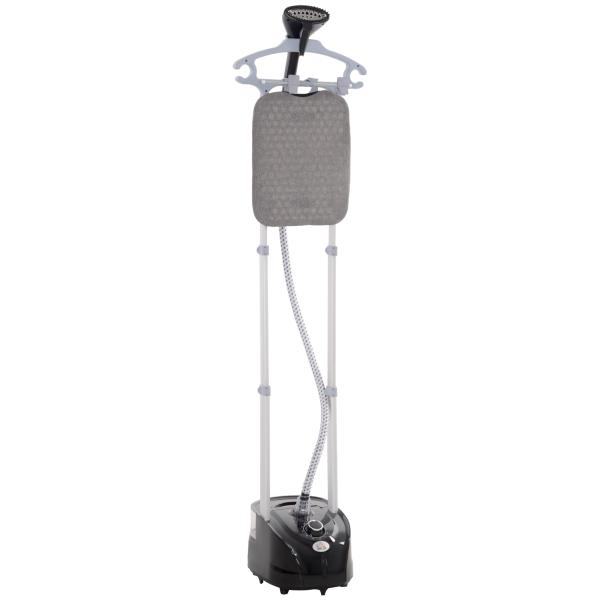Ferro de Engomar a Vapor 1800W Temperatura Ajustável 11 Níveis Depósito de 2 L Aquecimento em 38s 35x25x47 - 118,5 cm Preto