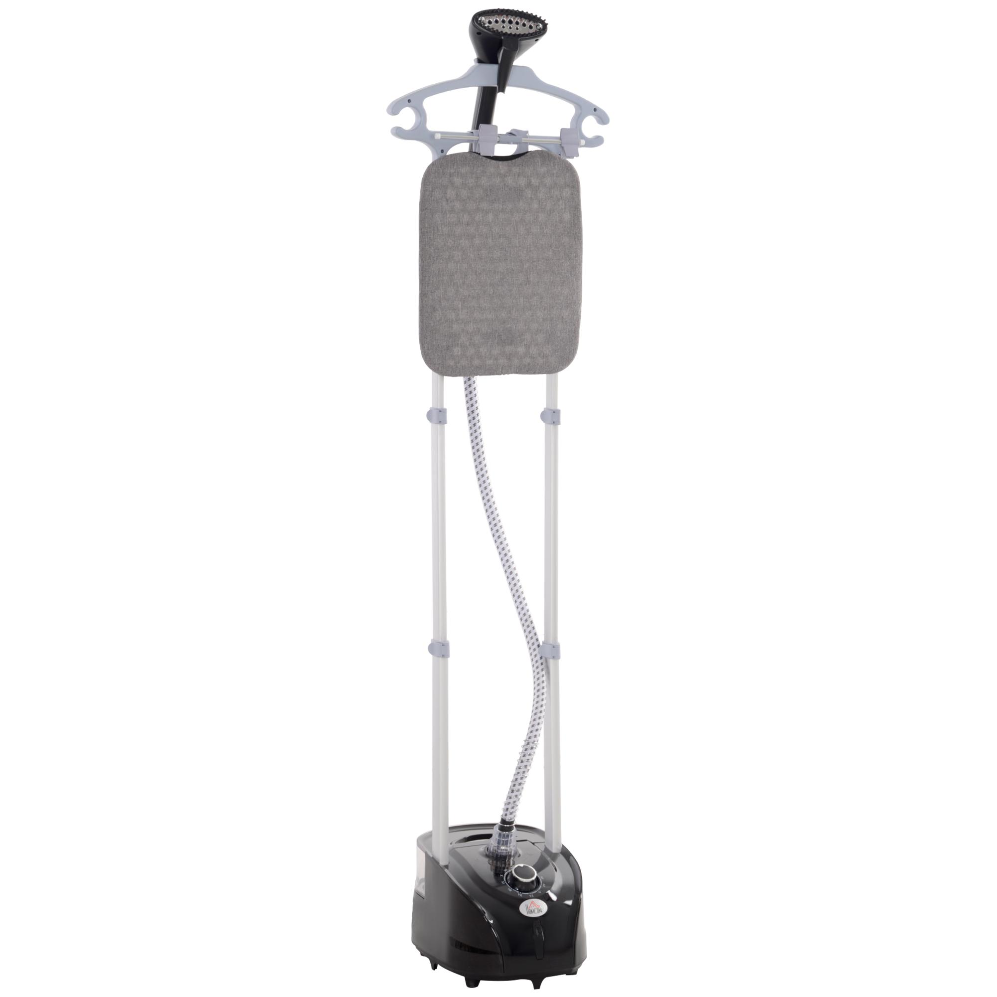 Ferro de Engomar a Vapor 1800W Temperatura Ajustável 11 Níveis Depósito de 2 L Aquecimento em 38s 35x25x47 - 118,5 cm Preto