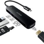 HUB USB - C 5 - EM - 1 (HDMI / 2x USB 3.0 / Leitor Cartões SD / Leitor Cartões TF) - NILOX