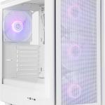Caixa ATX Hummer Aero ARGB Hyperflow Tempered Glass (Branco) - NOX