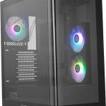 Caixa ATX Hummer Ether Tempered Curved Glass (Preto) - NOX