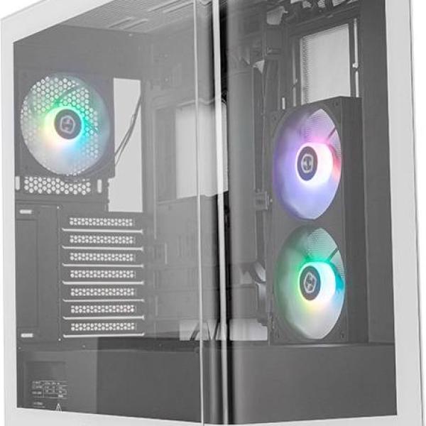 Caixa ATX Hummer Ether Tempered Curved Glass Preto/ (Branco) - NOX