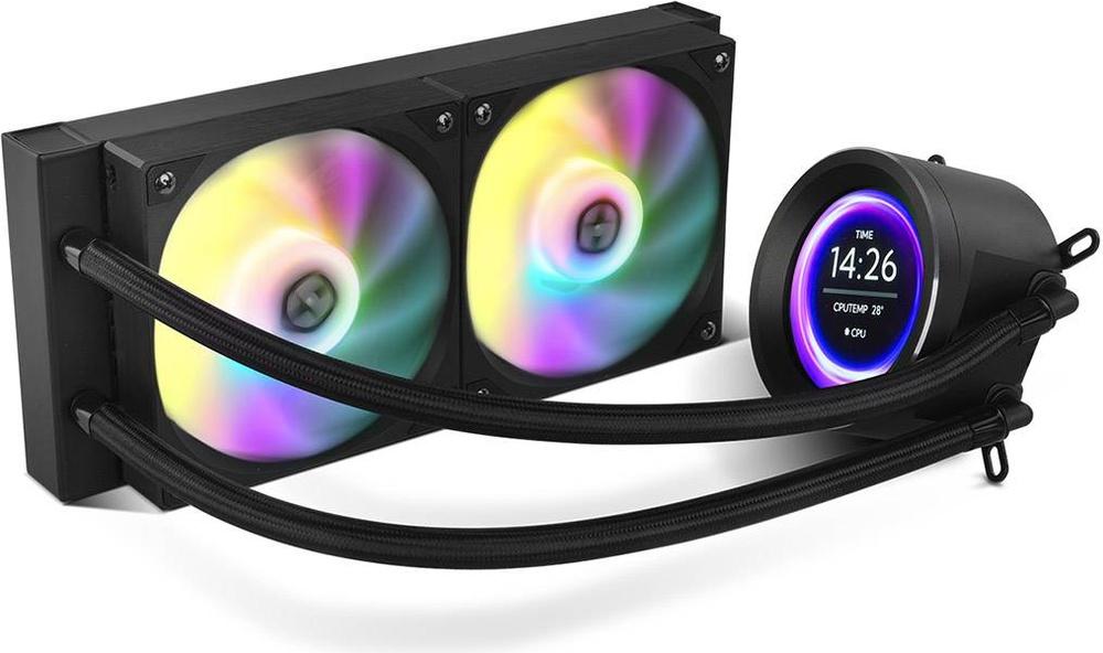 Water Cooler CPU Hummer X - 240 LCD RGB All - In - One (Preto) - NOX