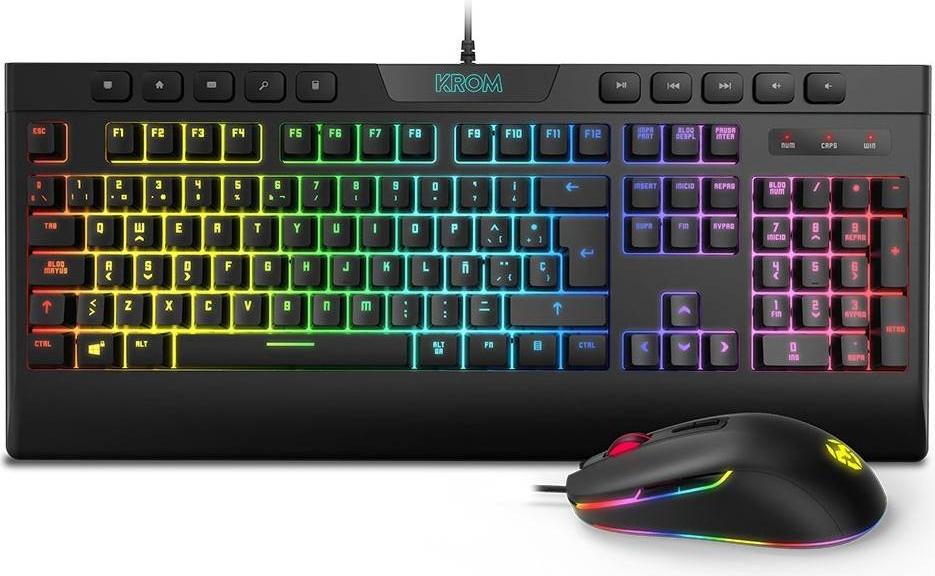 Teclado + Rato Kalyos RGB PT - KROM