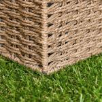 Relva Artificial 30x30cm 10 Peças com Altura de 25mm Alta Densidade 6500 para Exterior Pátio Terraço Verde