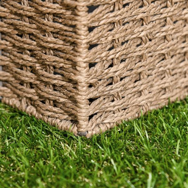 Relva Artificial 30x30cm 10 Peças com Altura de 25mm Alta Densidade 6500 para Exterior Pátio Terraço Verde