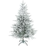 Árvore de Natal Artificial 150 cm Árvore de Natal Nevada com 828 Ramos Base Dobrável e Fácil de Montar Verde