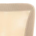 Cadeira de Escritório de Malha Cadeira de Escritório Giratória sem Apoio para os Braços com Altura Ajustável Carga Máxima 100 kg para Escritório Dormitório 43x56x90 - 100 cm Bege
