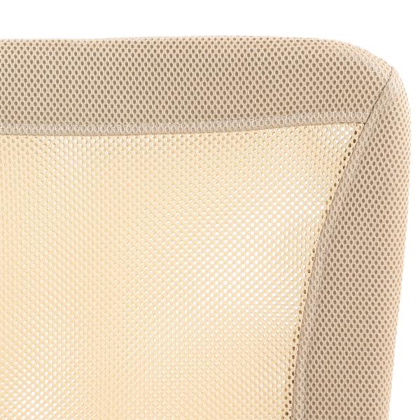 Cadeira de Escritório de Malha Cadeira de Escritório Giratória sem Apoio para os Braços com Altura Ajustável Carga Máxima 100 kg para Escritório Dormitório 43x56x90 - 100 cm Bege