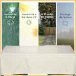 Capa Protetora para Móveis de Jardim 218x111x63 - 101 cm Cobertura de Móveis de Tecido Oxford 600D Impermeável para Sofás Bancos