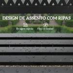Banco de Jardim Exterior de 2 Lugares com Assento Ripado, Apoios de Braço e Estrutura de Aço 119x50x75 cm Preto