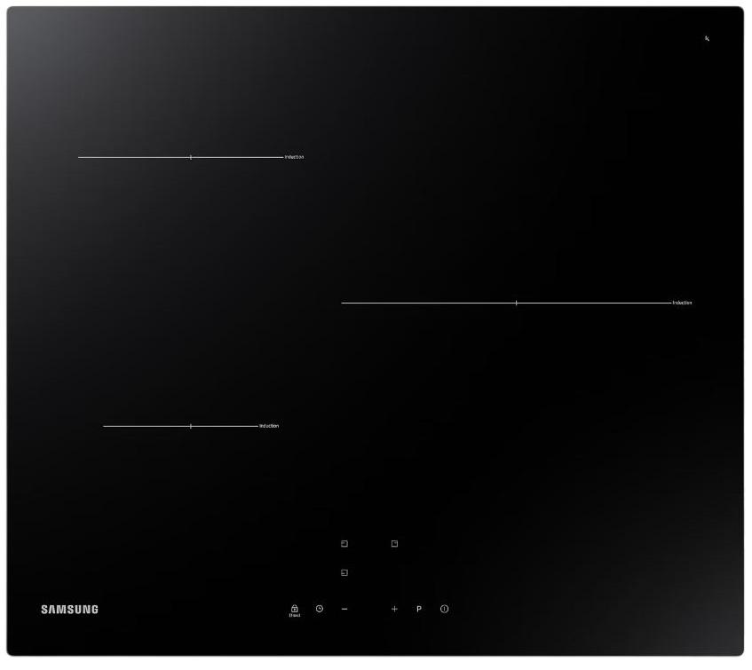 Placa de Indução NZ63T3706A1 3 Zonas 7200W (Preto) - SAMSUNG
