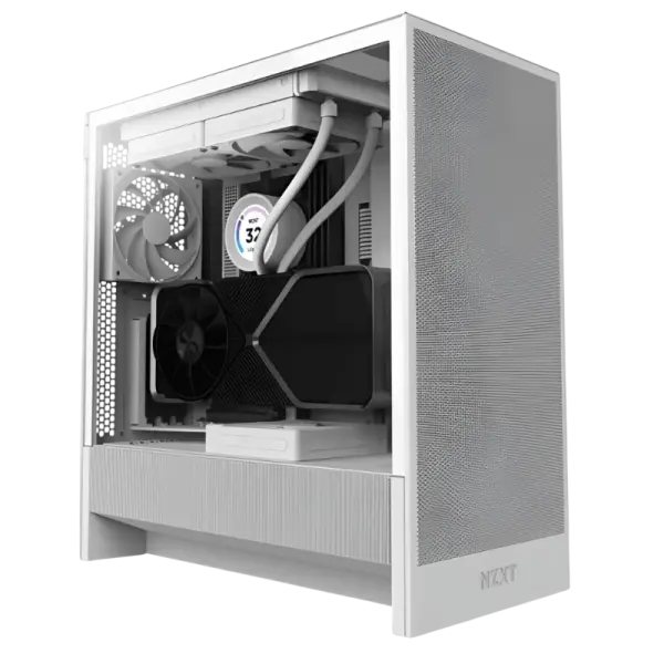 Caixa ATX H5 Flow (2024) Vidro Temperado (Branco) - NZXT