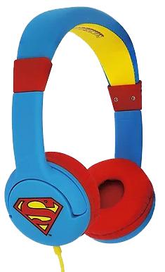 Auscultadores DC Comics Superman c/ Fios (Azul/Vermelho/Amarelo) - OTL TECHNOLOGIES