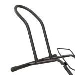 Estacionamento para Bicicletas Suporte para Bicicletas de Aço para Interior e Exterior 59x41x38 cm Preto