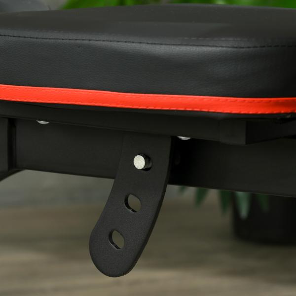 Banco de Musculação Multifuncional Banco de Pesos com Encosto Reclinável e Suporte de Barras Ajustável 180x110x126 cm Preto