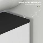 Móvel de Lavatório com 2 Portas e Prateleira Ajustável para Lavatório com ou sem Pedestal 60x34x70 cm Branco Brilhante