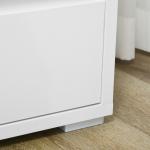 Cómoda Moderna com 4 Gavetas de Madeira para Dormitório Carga Máxima 40 kg 70x37x75 cm Branco e Madeira