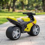 Bicicleta sem Pedais Tipo Mota com Música e Rodas Extra Largas para Crianças 18 - 36 Meses Verde