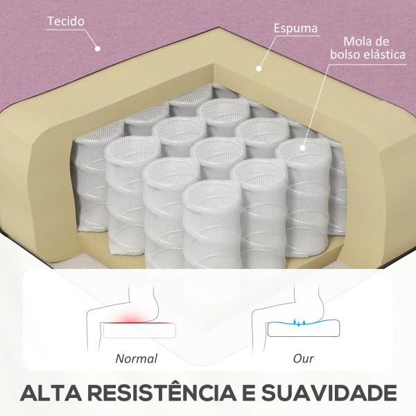 Poltrona Relax Reclinável até 160° Poltrona Reclinável Manual com Apoio para os Pés 64x86x102 cm Rosa