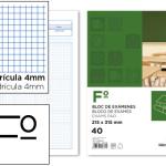 Bloco Exames Quadricula 4 mm Foli 40F 60g/m2