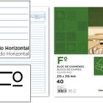 Bloco Exames Horizontal Folio 40F 60g/m2