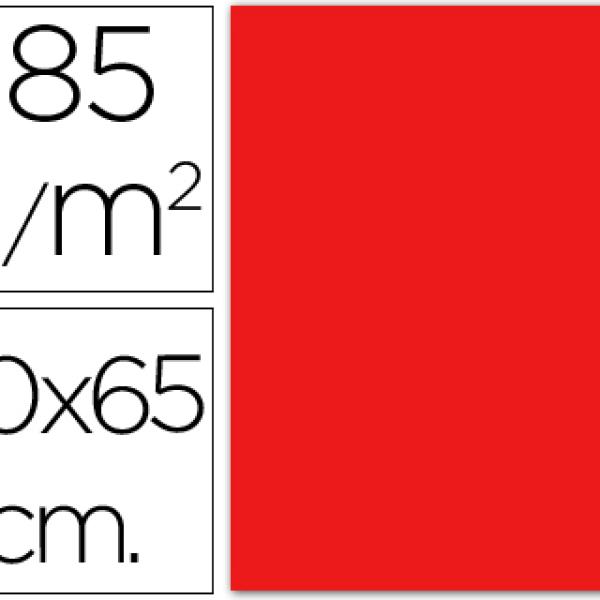 Cartolina 500 X 650 mm, 185 Grs, Guarro, Vermelho