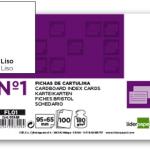 Fichas em Cartolina, Emb. c/ 100, 65X95 mm, Lisa