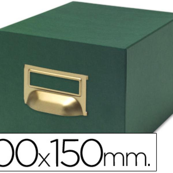 Ficheiro p/ Fichas Tela Verde p/ 500, 100 X 150 mm