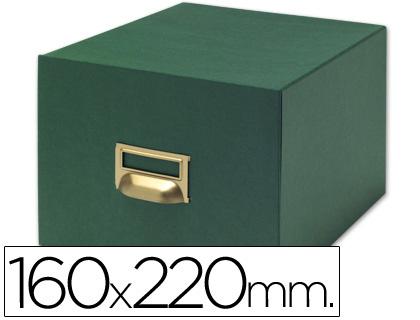 Ficheiro p/ Fichas Tela Verde p/ 500, 160 X 220 mm