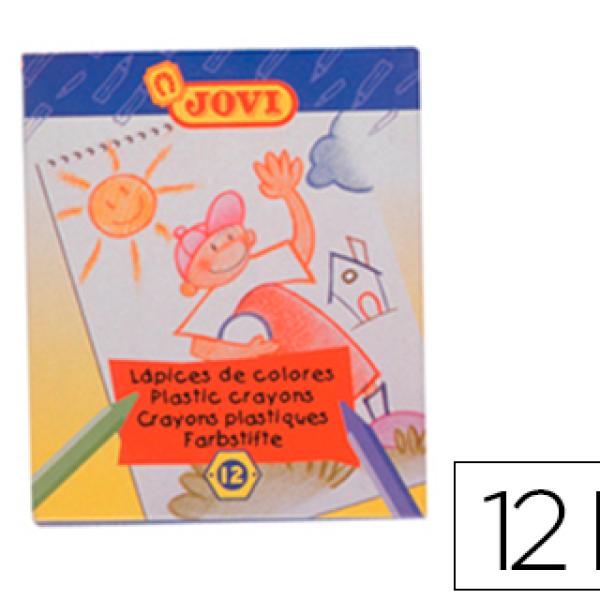 Lápis Cera Jovi Hexagonal c/ 12 Lápis