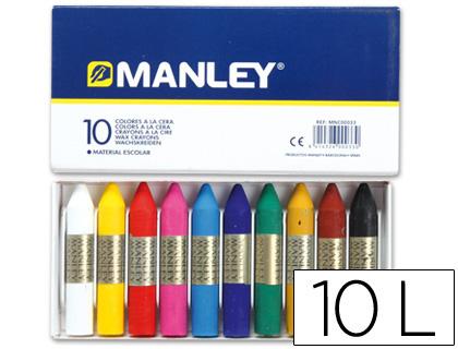 Lápis Cera Manley 10 Cores