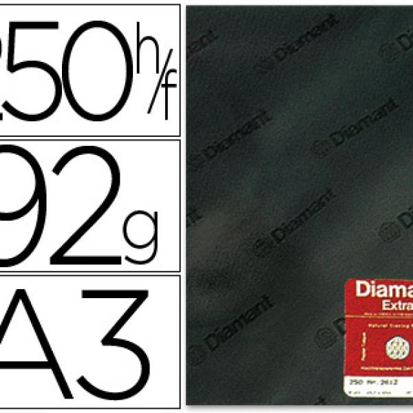 Papel Vegetal Transparente A3. 92 Grs/M2 em Folha