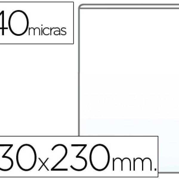 Bolsa Portacarnet Folio 140 Microns PVC Transparente (1 Unidade)