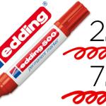 Marcador Edding Marcador Permanente 500 Vermelho - Ponta Biselada 7 mm