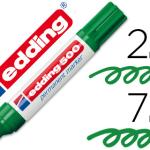 Marcador Edding Marcador Permanente 500 Verde - Ponta Biselada 7 mm