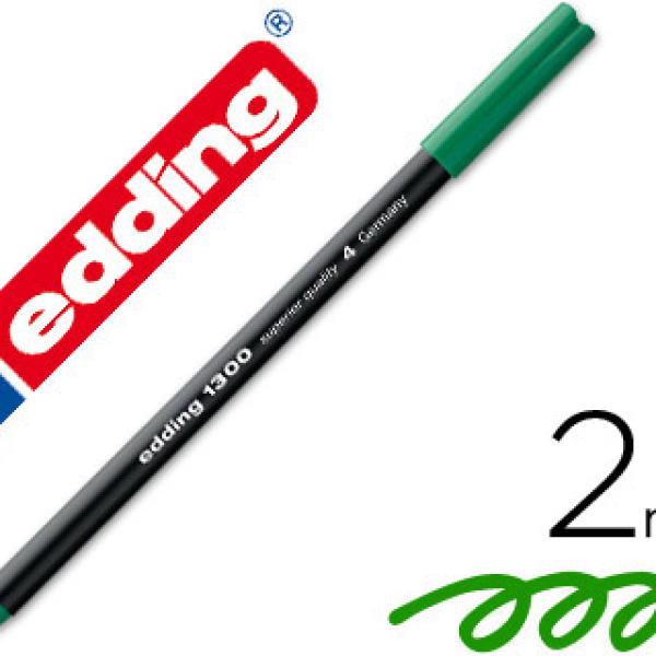 Marcador Edding Ponta Fibra 1300 Verde - Ponta Redonda 0.5 mm