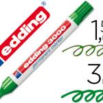 Marcador Edding 3000 Verde Permanente - Ponta Redonda 3mm
