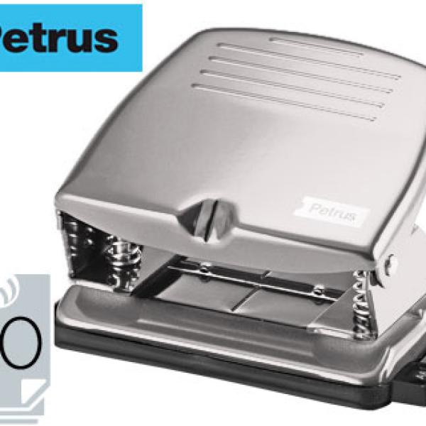 Furador Petrus 65, Capacidadee 20 Folhas Cromado