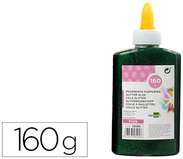 Cola Purpurina Fantasia Verde Metalizado Frasco De 160 Gr