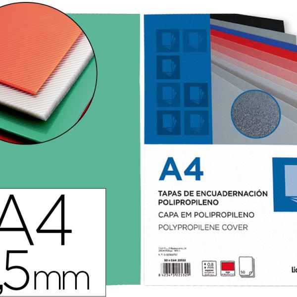 Capa De Encadernacao Polipropileno Din A4 0.5 Mm Verde Translucido Pack De 100 Unidades