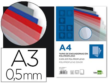 Capa De Encadernacao Polipropileno Din A3 0.5 Mm Preta Opaca Pack De 100 Unidades